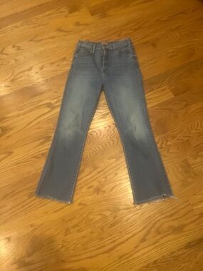 MOTHER High-Rise Flare Hustler Ankle Jean